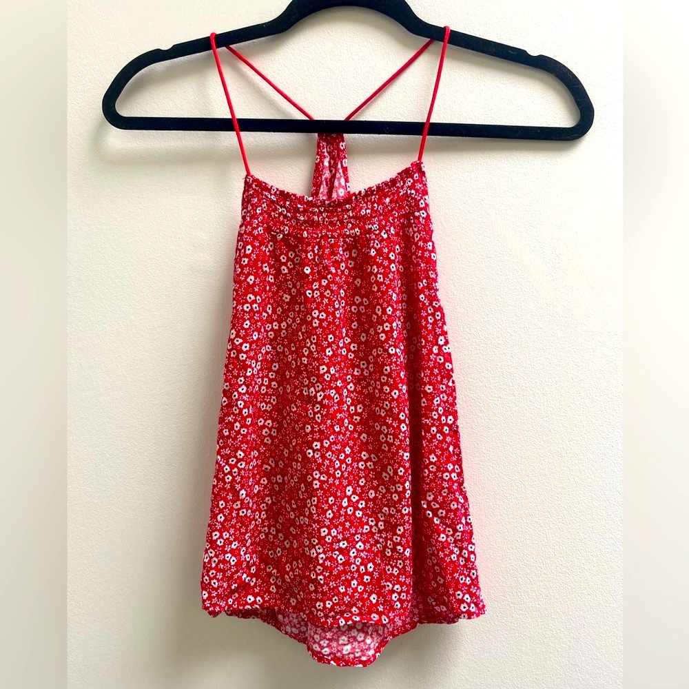 Flowy Floral Spaghetti Strap Tank